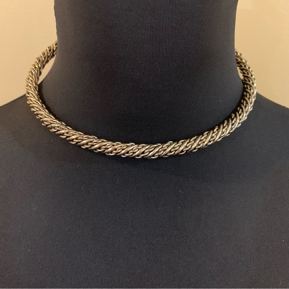 Aldo Vintage Choker Necklace/ Gold Tone - Picture 2 of 3